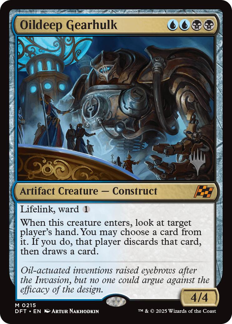 Oildeep Gearhulk (Promo Pack) [Aetherdrift Promos] | Card Citadel