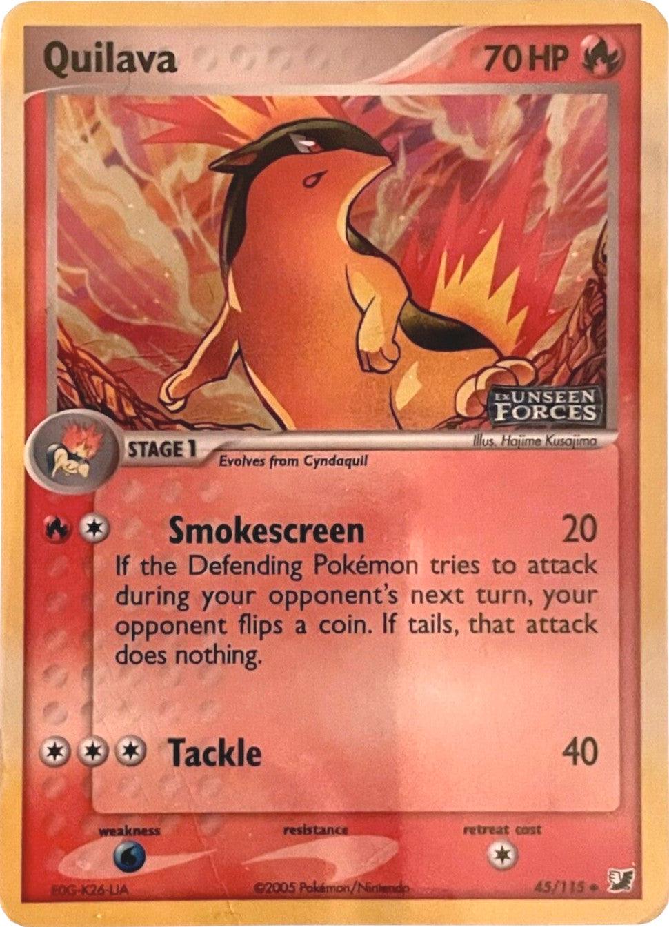 Quilava (45/115) (Stamped) [EX: Unseen Forces] | Card Citadel