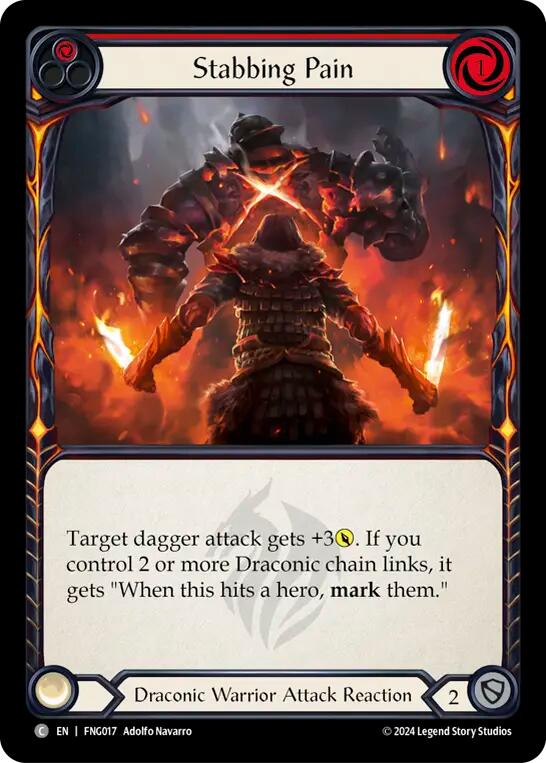 Stabbing Pain (Red) [FNG017] (The Hunted Fang Blitz Deck) | Card Citadel