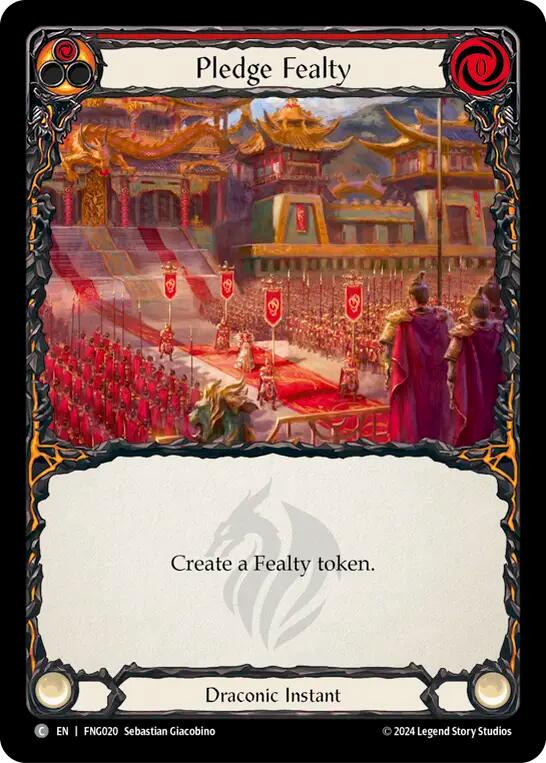 Pledge Fealty (Red) [FNG020] (The Hunted Fang Blitz Deck) | Card Citadel