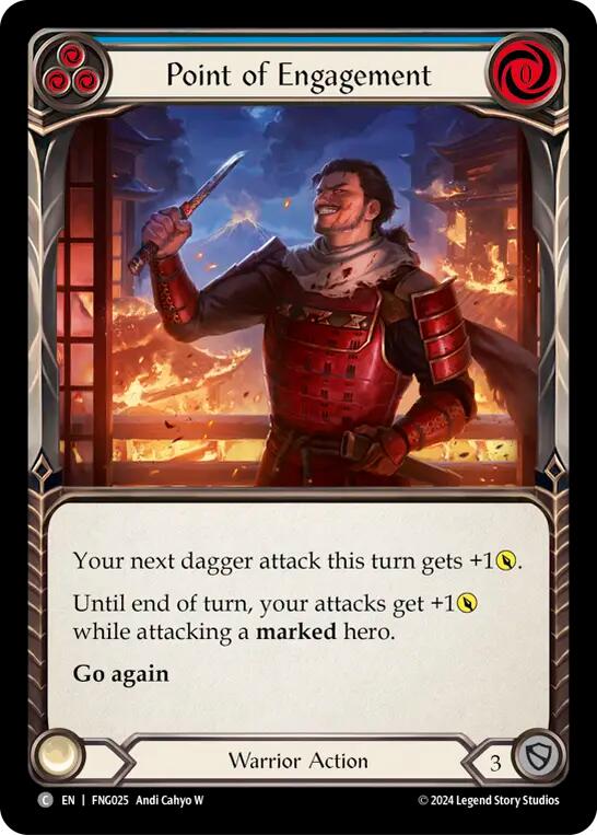 Point of Engagement (Blue) [FNG025] (The Hunted Fang Blitz Deck) | Card Citadel