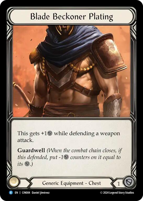 Blade Beckoner Plating [CIN004] (The Hunted Cindra Blitz Deck) | Card Citadel