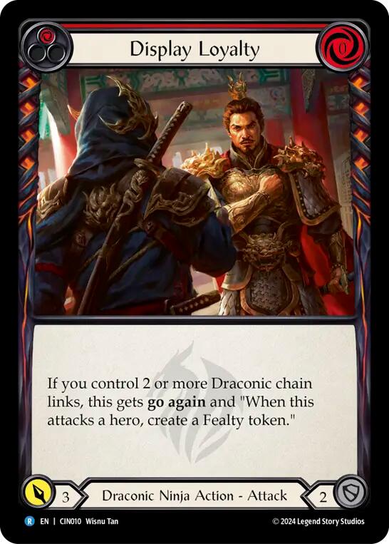 Display Loyalty (Red) [CIN010] (The Hunted Cindra Blitz Deck) | Card Citadel