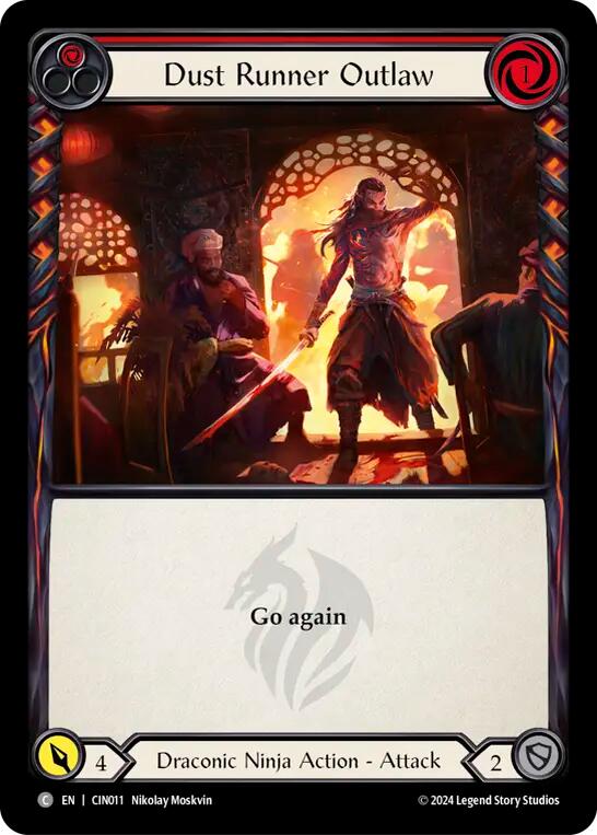 Dust Runner Outlaw (Red) [CIN011] (The Hunted Cindra Blitz Deck) | Card Citadel