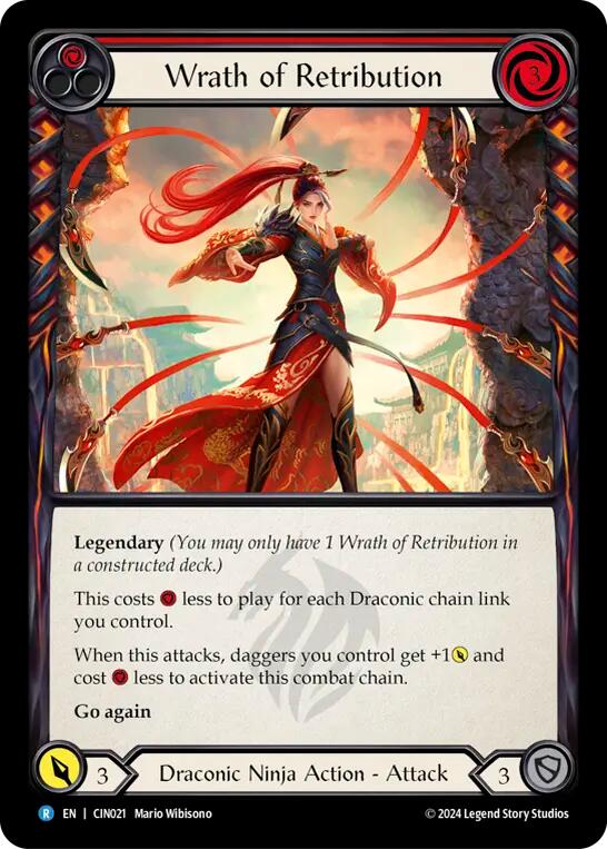 Wrath of Retribution (Red) [CIN021] (The Hunted Cindra Blitz Deck) | Card Citadel