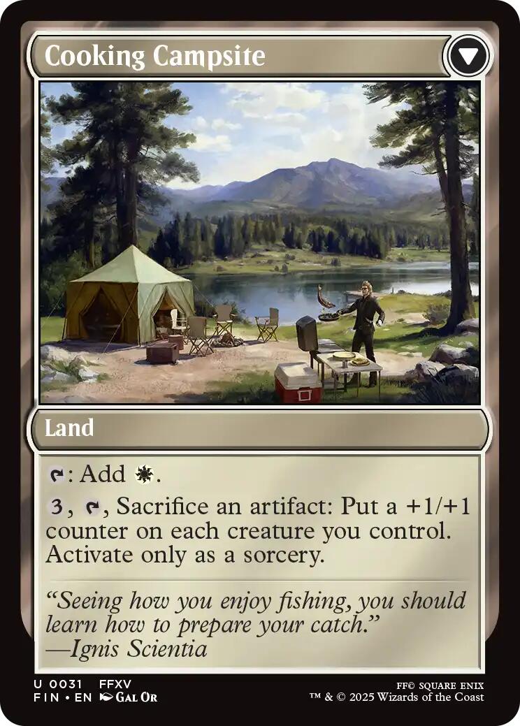 Sidequest: Catch a Fish // Cooking Campsite [FINAL FANTASY] | Card Citadel