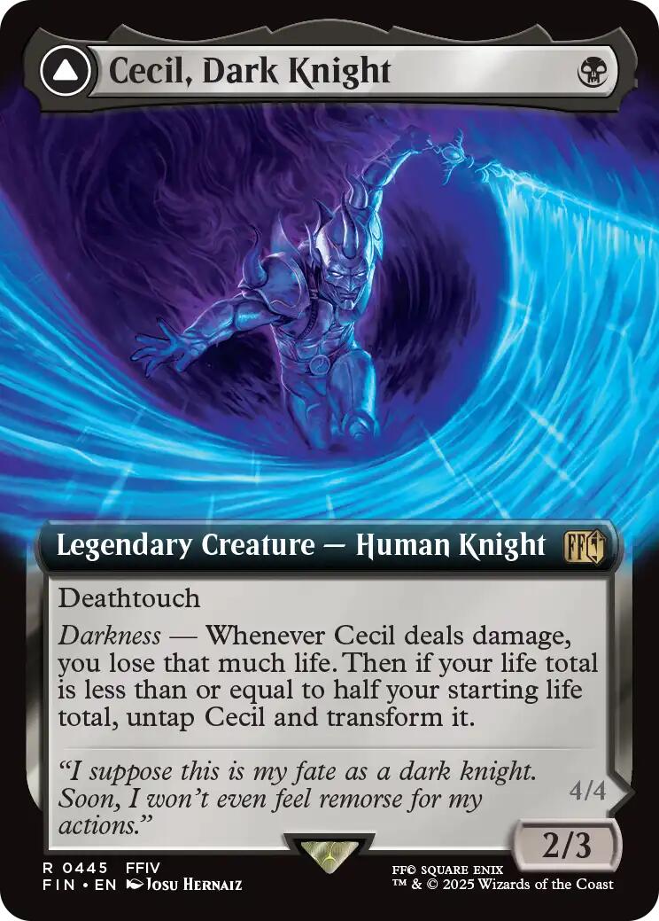 Cecil, Dark Knight // Cecil, Redeemed Paladin (Extended Art) [FINAL FANTASY] | Card Citadel