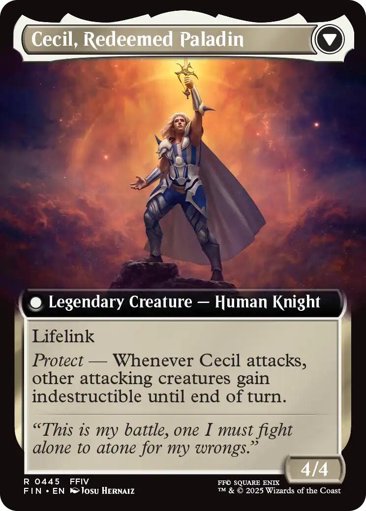 Cecil, Dark Knight // Cecil, Redeemed Paladin (Extended Art) [FINAL FANTASY] | Card Citadel