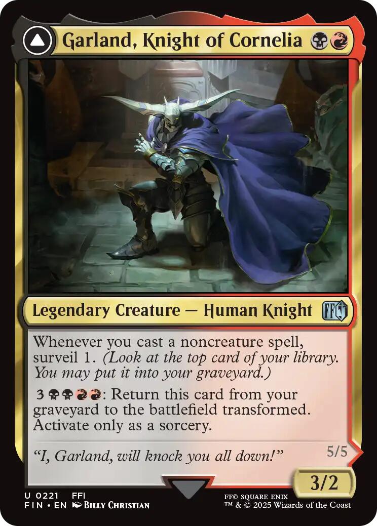Garland, Knight of Cornelia // Chaos, the Endless [FINAL FANTASY] | Card Citadel