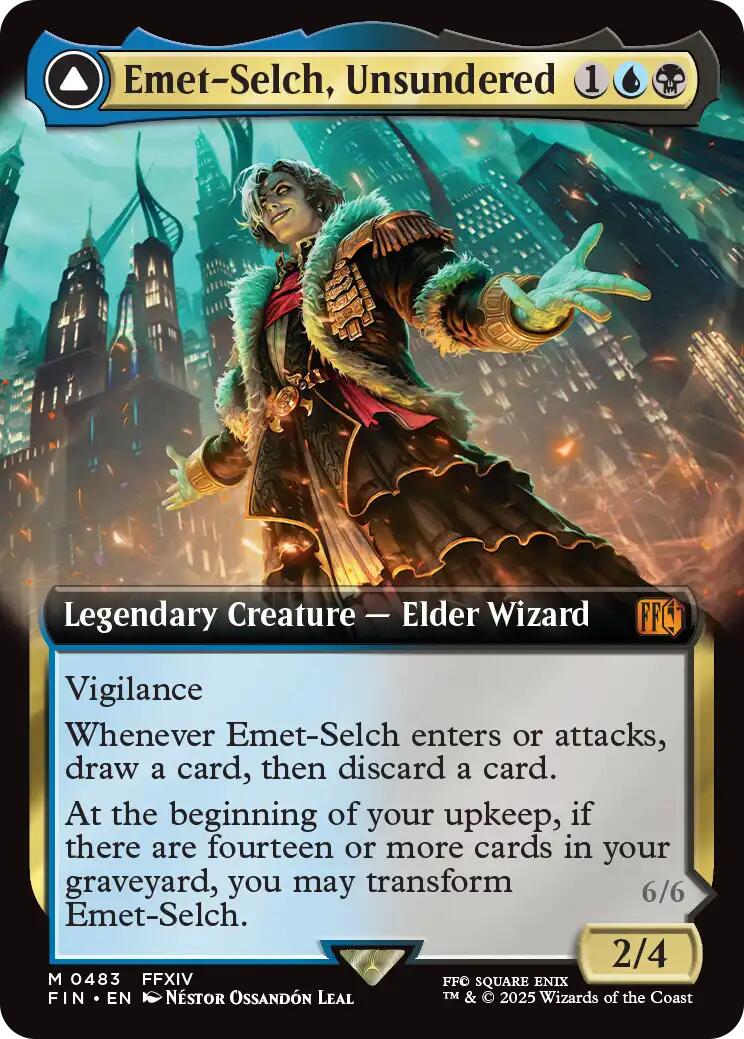 Emet-Selch, Unsundered // Hades, Sorcerer of Eld (Extended Art) [FINAL FANTASY] | Card Citadel