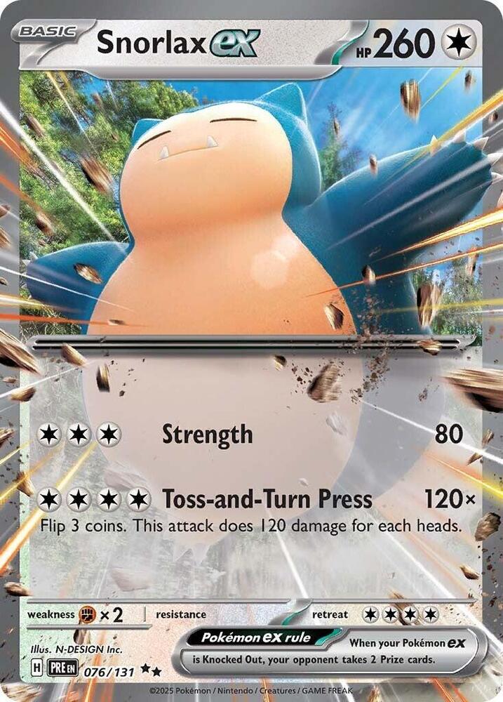 Snorlax ex (076/131) [Scarlet & Violet: Prismatic Evolutions] | Card Citadel