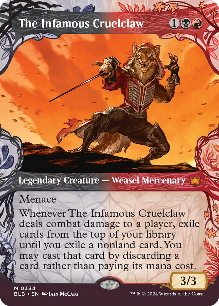 The Infamous Cruelclaw (Showcase) [Bloomburrow] | Card Citadel