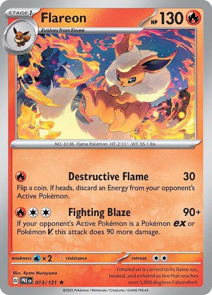 Flareon (013/131) [Scarlet & Violet: Prismatic Evolutions] | Card Citadel