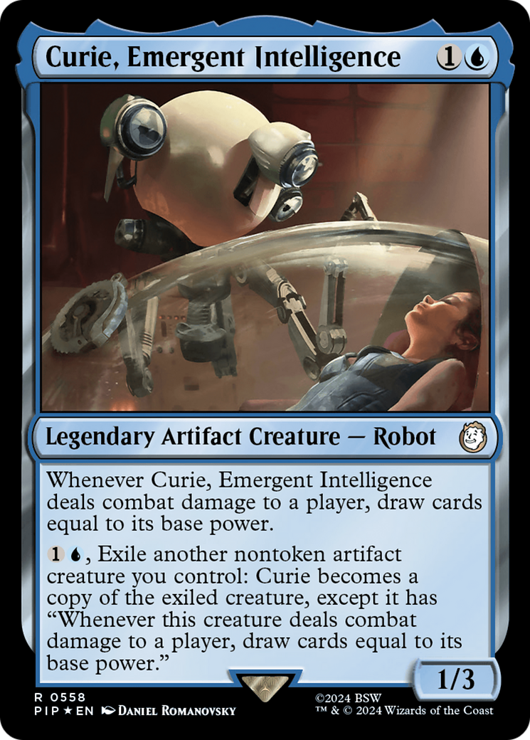 Curie, Emergent Intelligence (Surge Foil) [Fallout] | Card Citadel