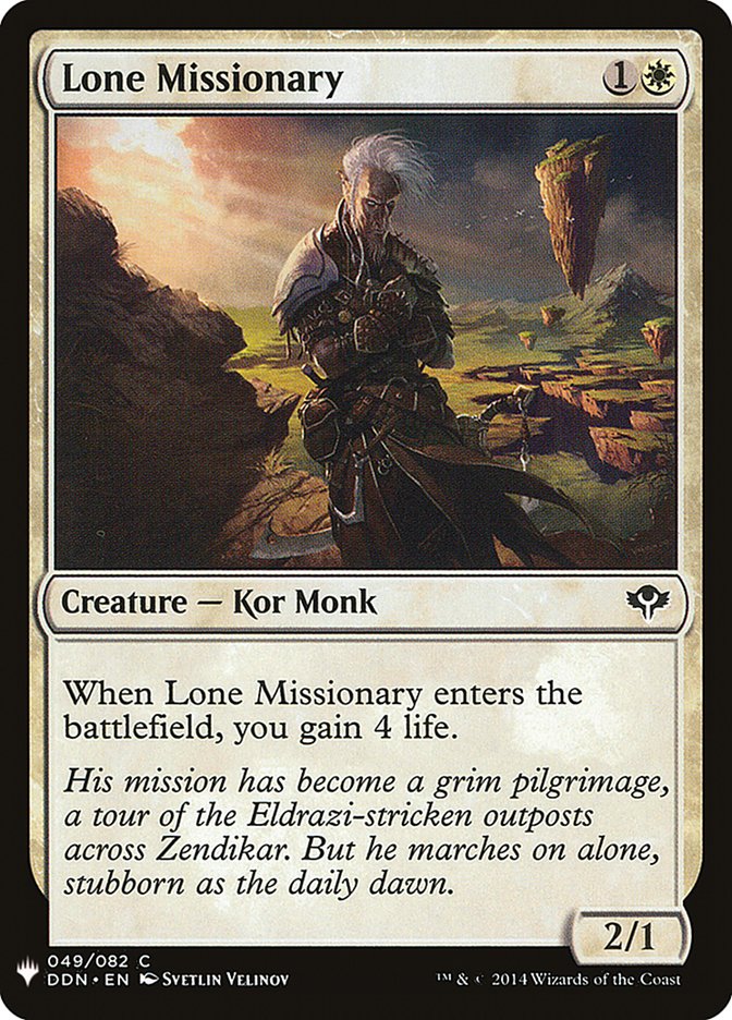 Lone Missionary [Mystery Booster] | Card Citadel