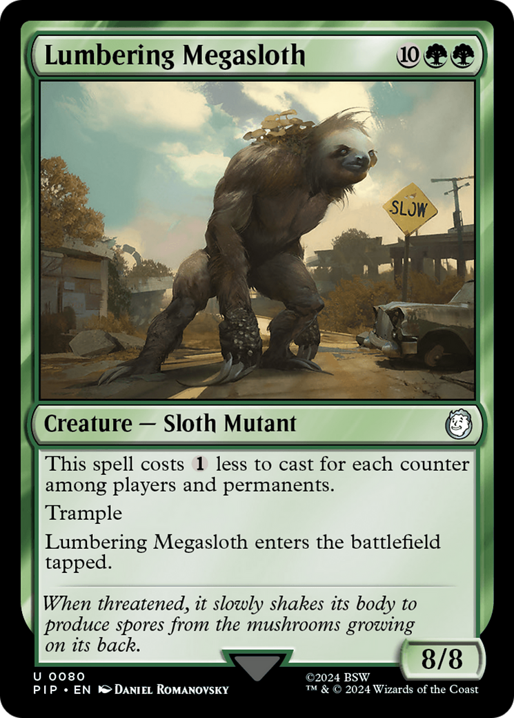 Lumbering Megasloth [Fallout] | Card Citadel