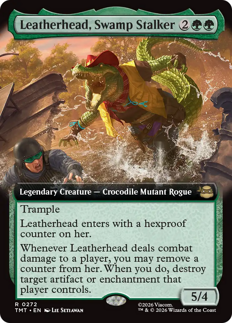 Leatherhead, Swamp Stalker (Extended Art) [Teenage Mutant Ninja Turtles] | Card Citadel