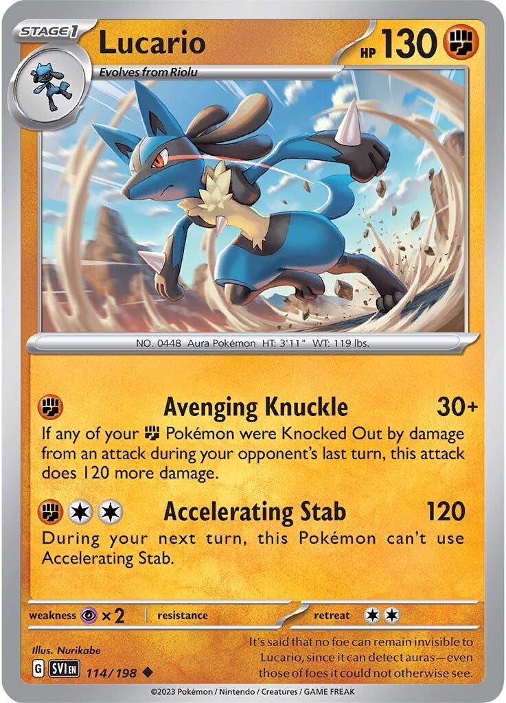 Lucario (114/198) [Scarlet & Violet: Base Set] | Card Citadel