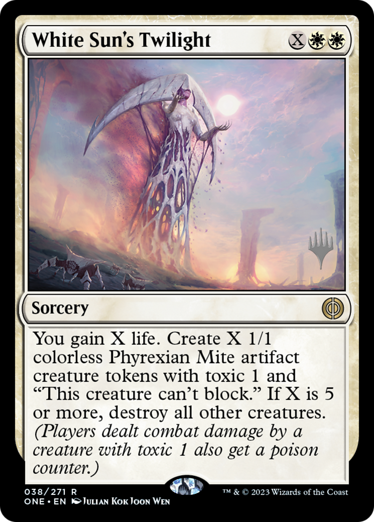 White Sun's Twilight (Promo Pack) [Phyrexia: All Will Be One Promos] | Card Citadel