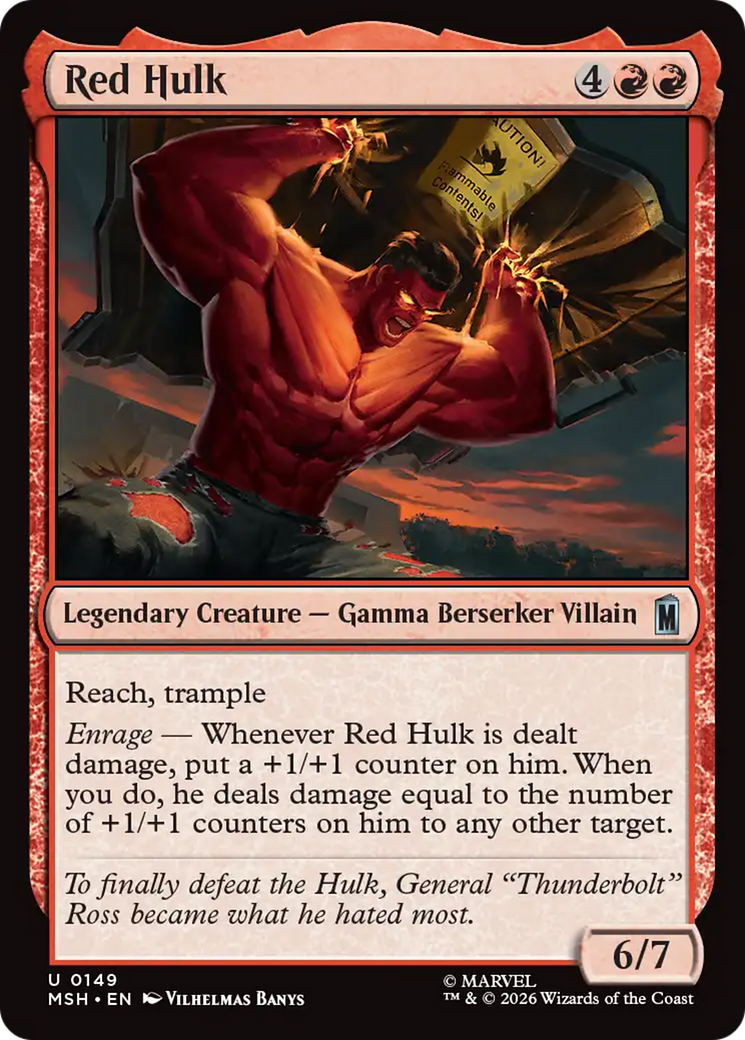 Red Hulk [Marvel Super Heroes] | Card Citadel