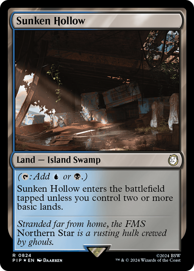 Sunken Hollow (Surge Foil) [Fallout] | Card Citadel