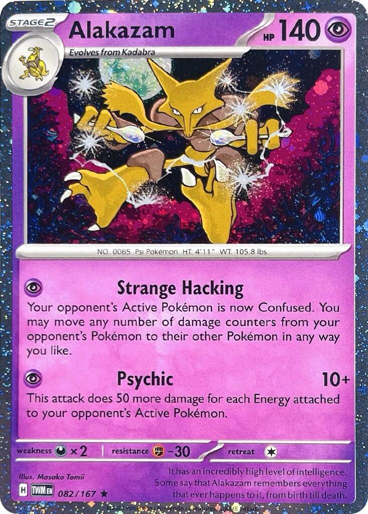 Alakazam (082/167) (Cosmos Holo) [Scarlet & Violet: Twilight Masquerade] | Card Citadel