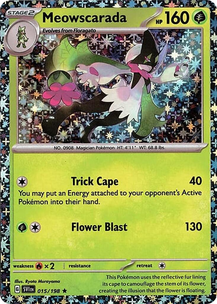 Meowscarada (015/198) (Sparkle Holo) [Miscellaneous Cards] | Card Citadel
