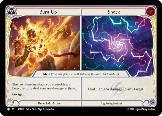 Burn Up // Shock [AST017] (Armory Deck: Aurora) | Card Citadel