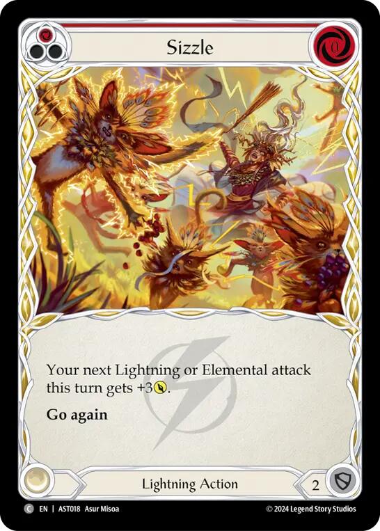 Sizzle (Red) [AST018] (Armory Deck: Aurora) | Card Citadel