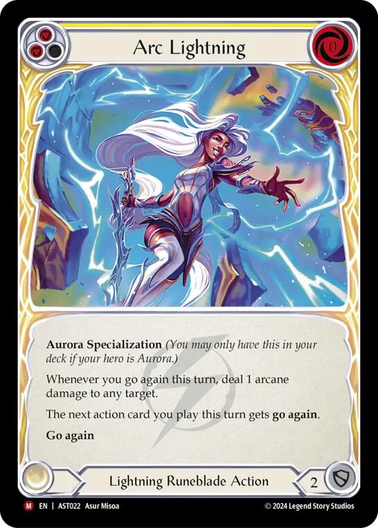 Arc Lightning [AST022] (Armory Deck: Aurora) | Card Citadel