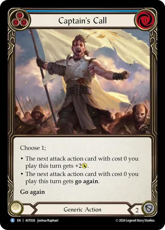 Captain's Call (Blue) [AST026] (Armory Deck: Aurora) | Card Citadel