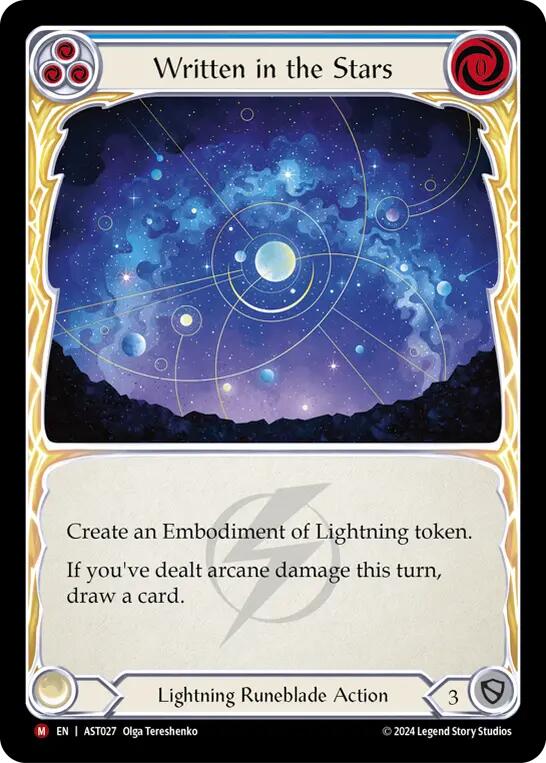 Written in the Stars [AST027] (Armory Deck: Aurora)  Rainbow Foil | Card Citadel