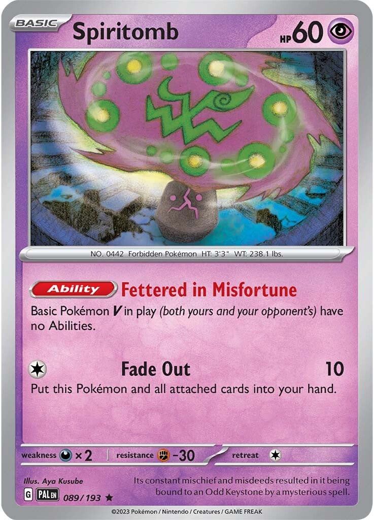 Spiritomb (089/193) [Scarlet & Violet: Paldea Evolved] | Card Citadel