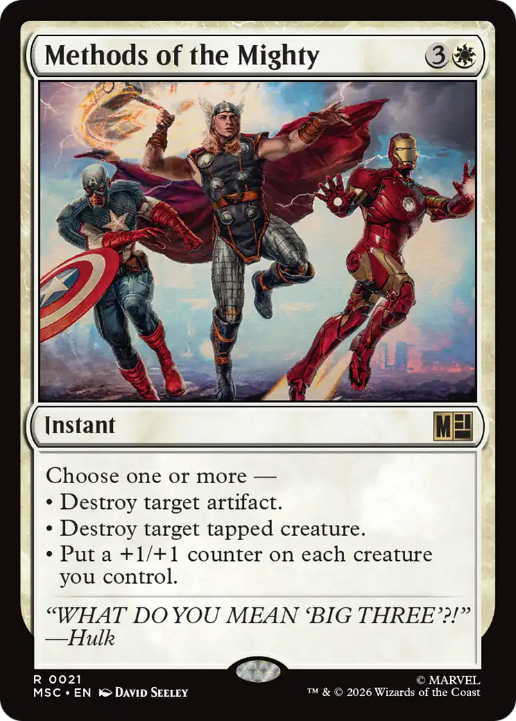 Methods of the Mighty [Marvel Super Heroes Commander] | Card Citadel