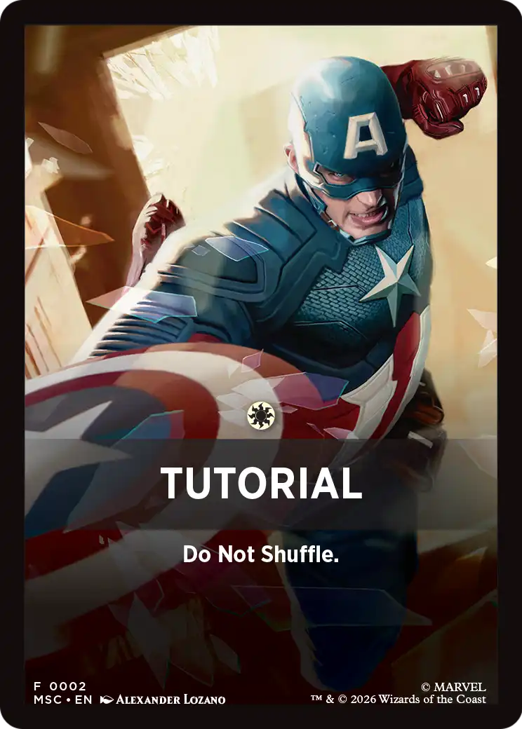 Tutorial Theme Card (0002) [Marvel Super Heroes Commander] | Card Citadel