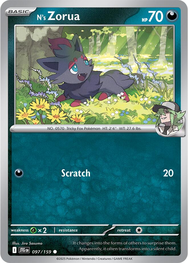 N's Zorua (097/159) [Scarlet & Violet: Journey Together] | Card Citadel