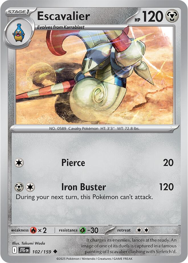 Escavalier (102/159) [Scarlet & Violet: Journey Together] | Card Citadel