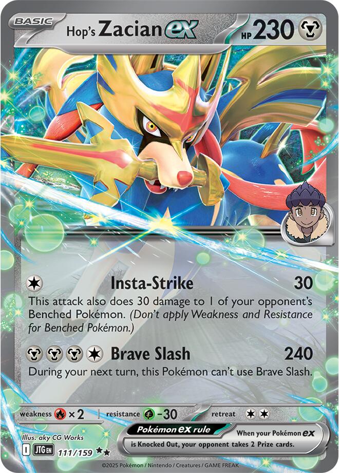 Hop's Zacian ex (111/159) [Scarlet & Violet: Journey Together] | Card Citadel