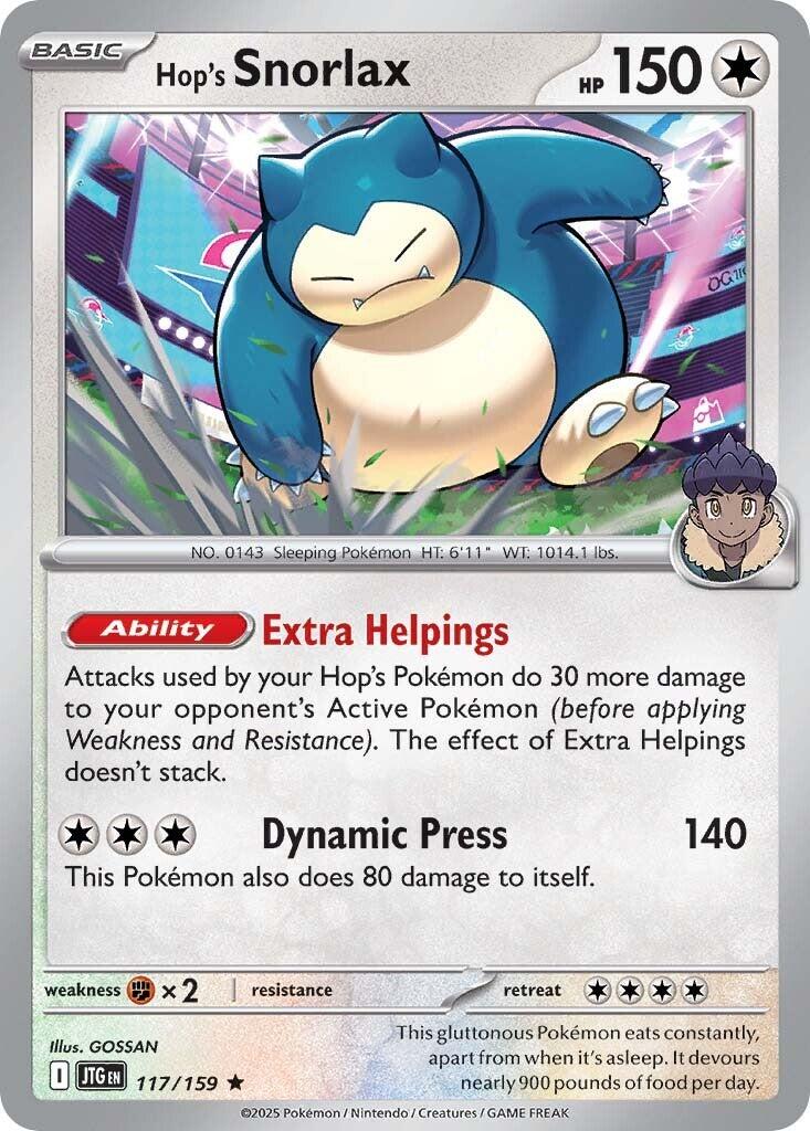 Hop's Snorlax (117/159) [Scarlet & Violet: Journey Together] | Card Citadel