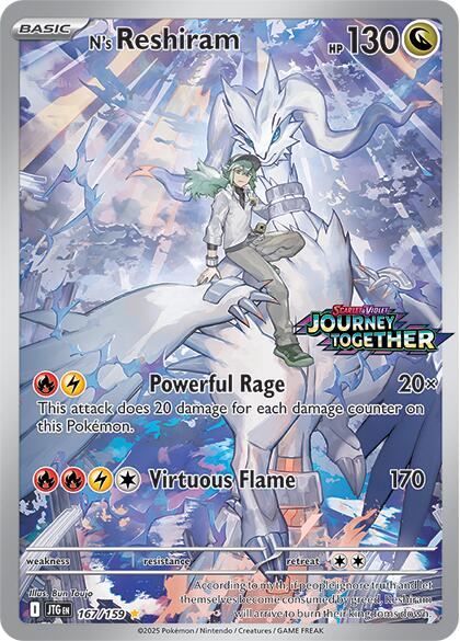 N's Reshiram (167/159) (Journey Together Stamp) [Scarlet & Violet: Journey Together] | Card Citadel