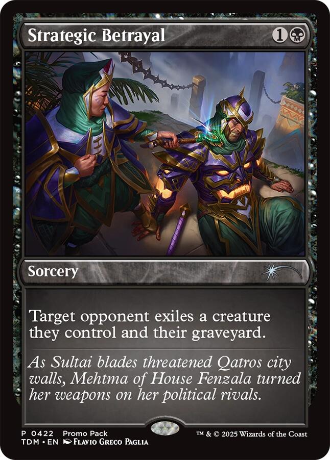 Strategic Betrayal [Tarkir: Dragonstorm Promos] | Card Citadel
