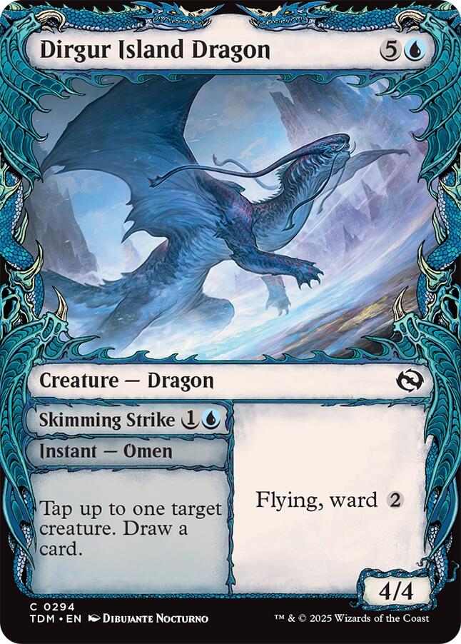Dirgur Island Dragon (Showcase) [Tarkir: Dragonstorm] | Card Citadel