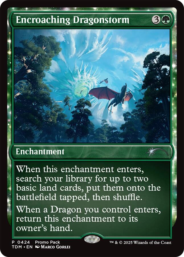 Encroaching Dragonstorm [Tarkir: Dragonstorm Promos] | Card Citadel