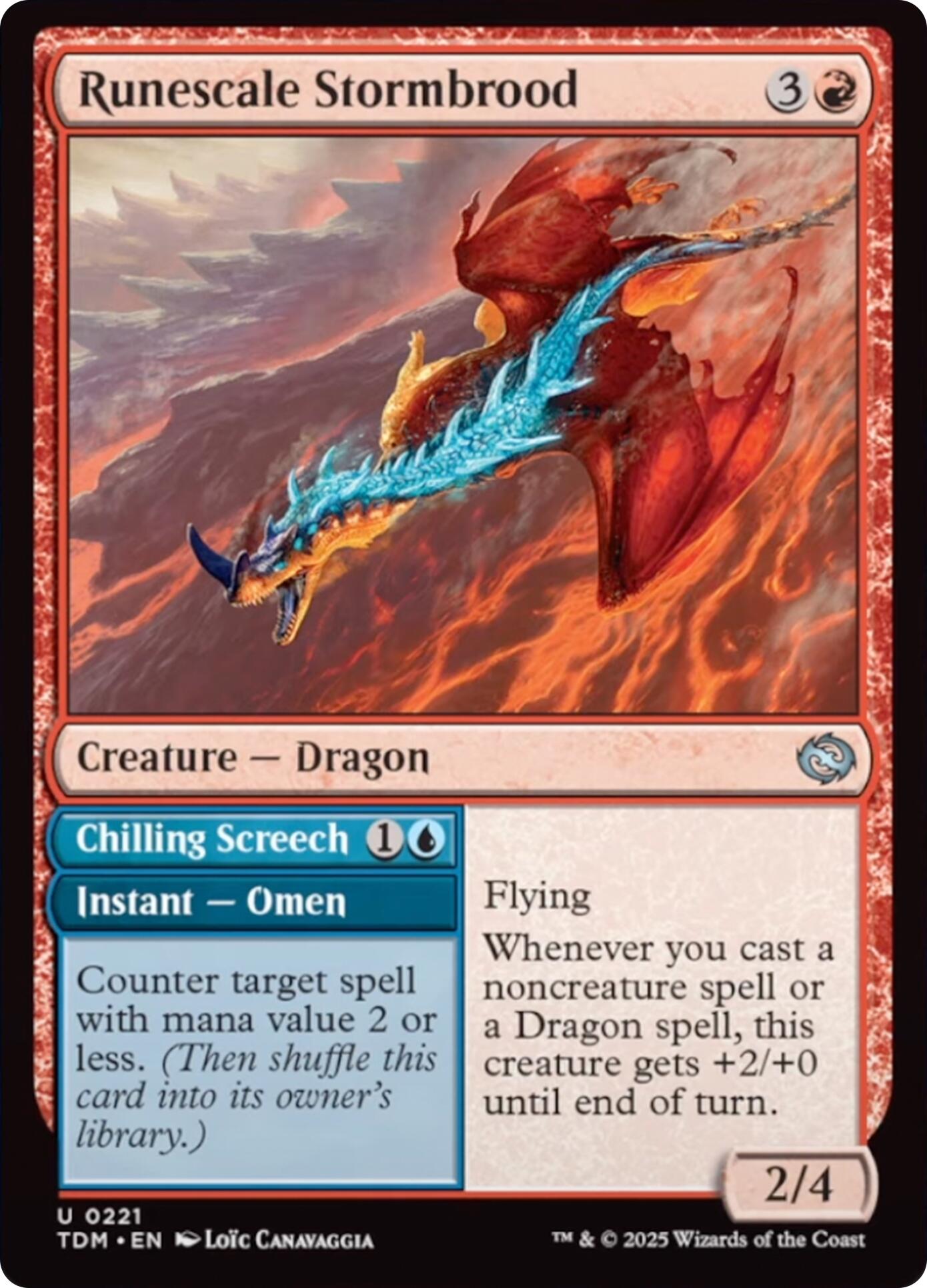 Runescale Stormbrood [Tarkir: Dragonstorm] | Card Citadel