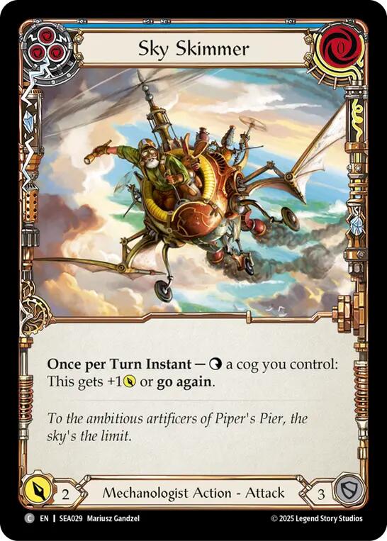 Sky Skimmer (Blue) [SEA029] (High Seas) | Card Citadel