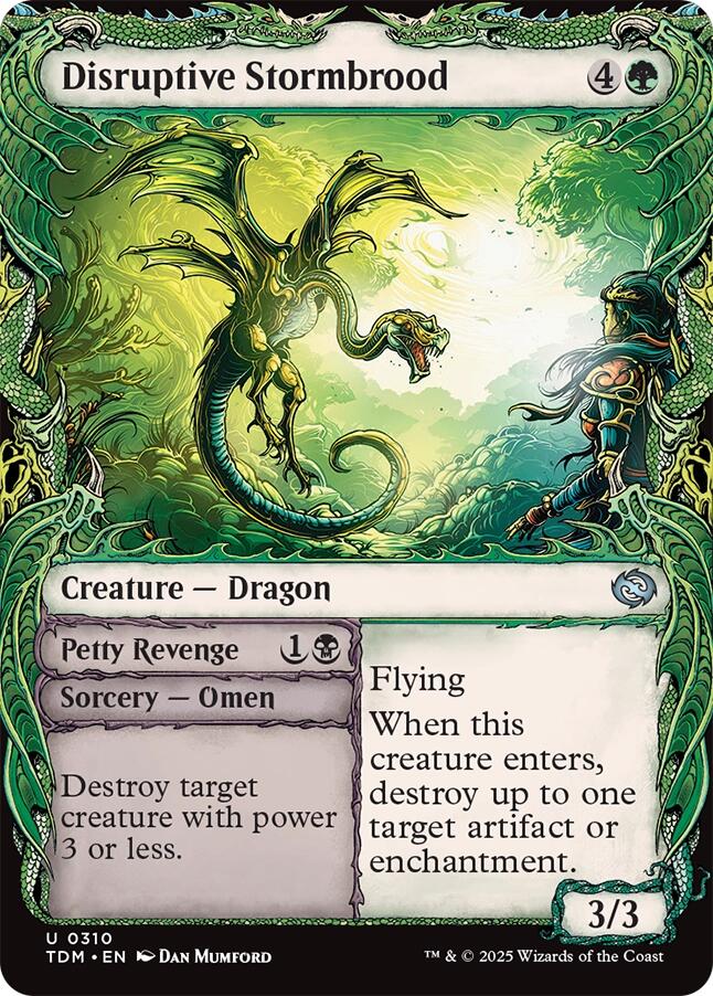 Disruptive Stormbrood (Showcase) [Tarkir: Dragonstorm] | Card Citadel