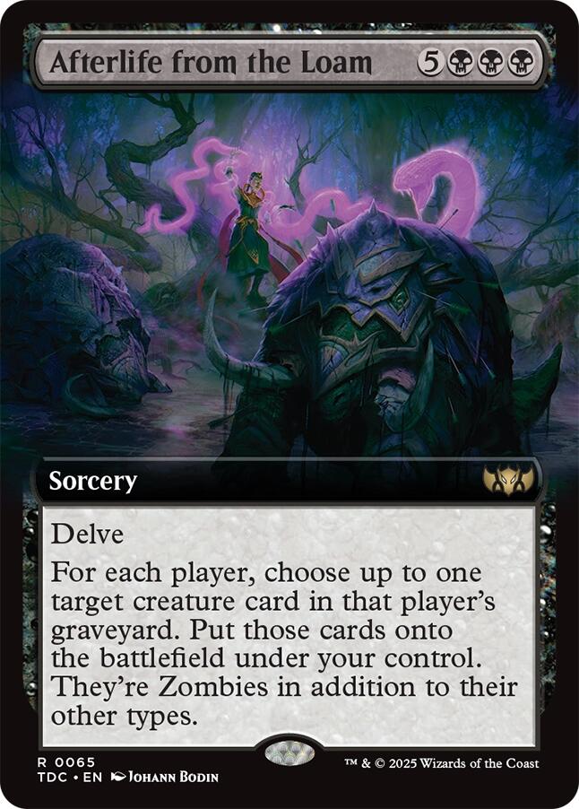 Afterlife from the Loam (Extended Art) [Tarkir: Dragonstorm Commander] | Card Citadel