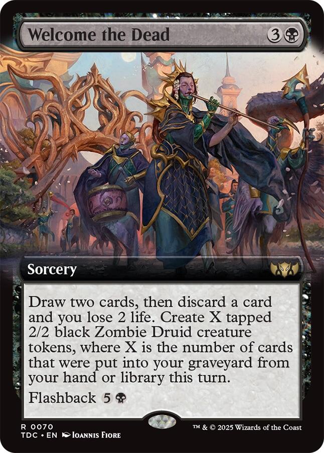 Welcome the Dead (Extended Art) [Tarkir: Dragonstorm Commander] | Card Citadel