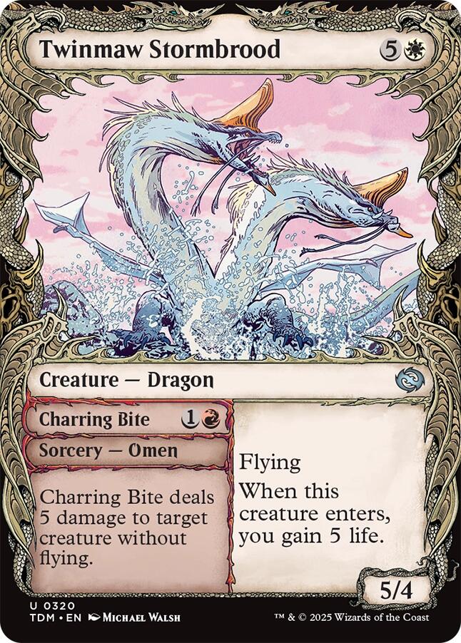 Twinmaw Stormbrood (Showcase) [Tarkir: Dragonstorm] | Card Citadel