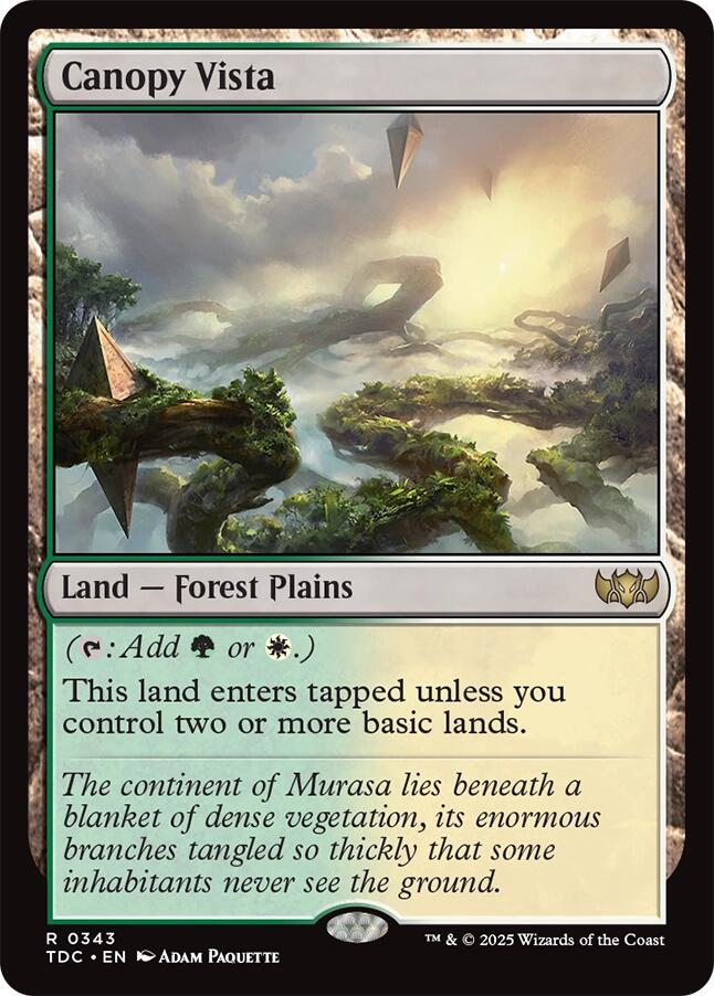 Canopy Vista [Tarkir: Dragonstorm Commander] | Card Citadel